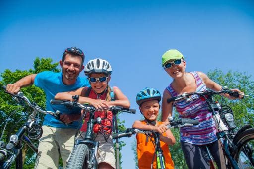 Family cycling event