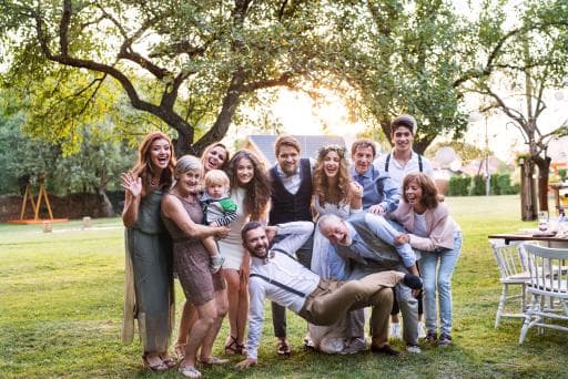 Outdoor family gathering